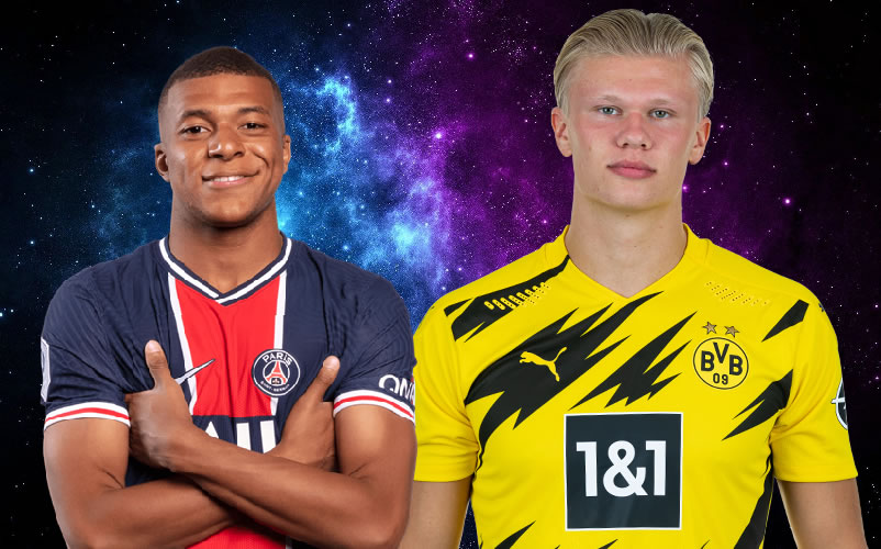 Холланд или мбаппе. Haaland vs Mbappe. Мбаппе Винисиус Холланд. Mbappe Vinicius Haaland. Эрлинг Холланд и Килиан Мбаппе.